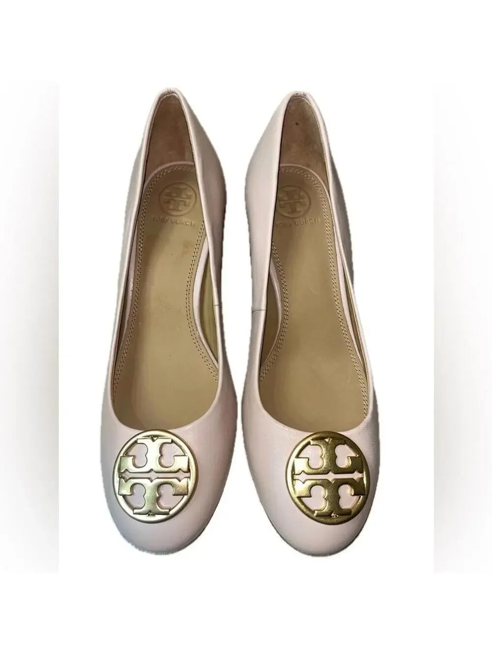 Tory Burch Women’s Leather Chelsea Heels, Pink, Size 6.5